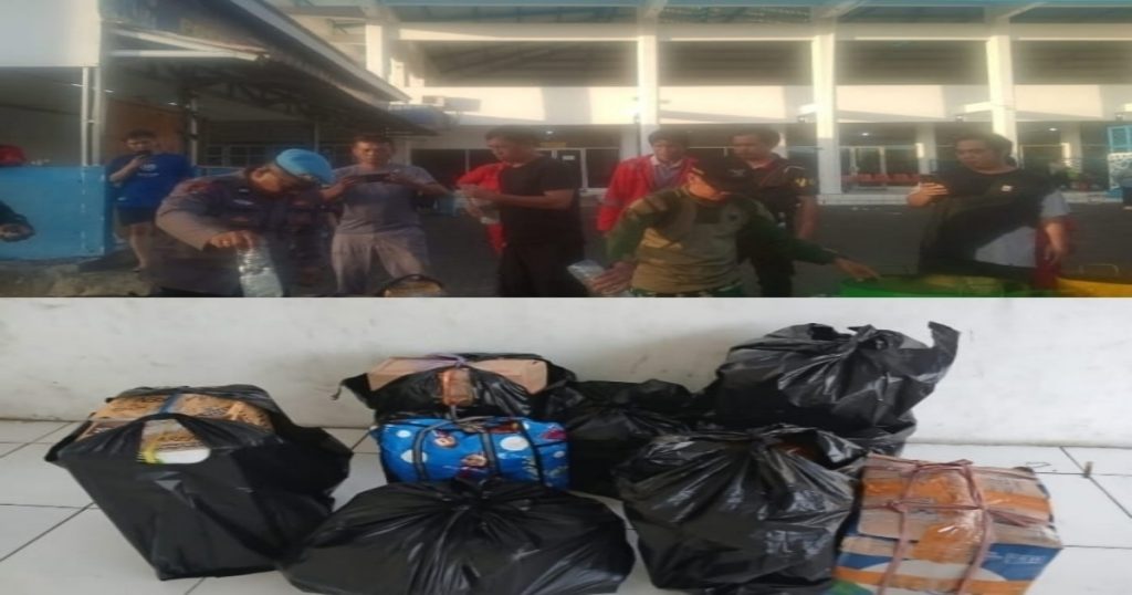 Tim Gabungan Sita “Cap Tikus” Di Parkiran Pelabuhan Nusantara Bitung