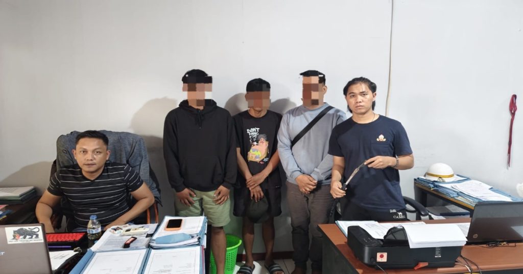 Hadang Dan Ancam Sopir Minibus, Tim Tarsius Ringkus Tiga Pemuda Mabuk