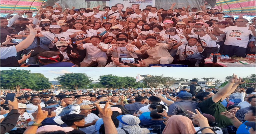 Ribuan Massa Banjiri Kampanye Terbatas HH-RM Di Lapangan Sari Cakalang