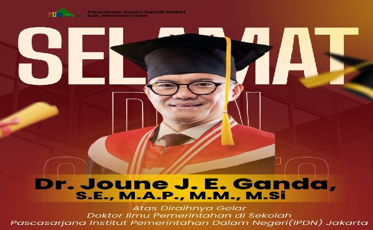 KPM PUD Klabat Raih Gelar Doktor,,, Segenap Direksi, Dewas, SPI Dan Karyawan Ucapkan Selamat & Sukses