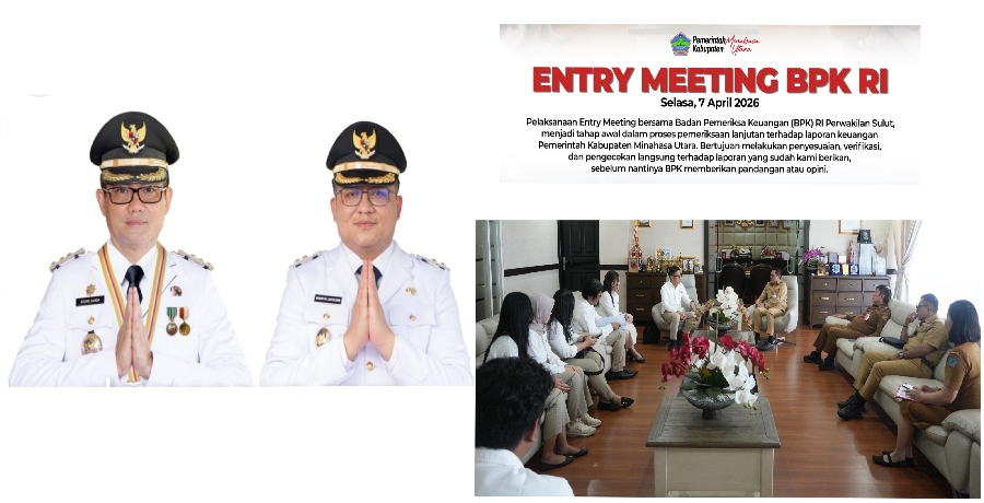 BPK RI Perwakilan Sulut Dan Pemkab Minut Gelar Entry Meeting, Bupati Dr. Joune Ganda Optimis Minut&hellip;