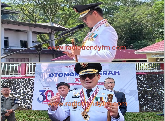 Bupati Dr.Joune J.E Ganda Tampil Gagah Di Upacara OtDa Ke- XXX Tanda Semangat Tunjang Program Asta&hellip;