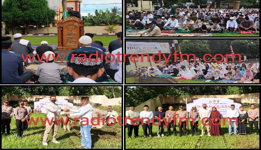 Sholat Idul Adha 1447 Hijriah Keluarga Besar Polres Minut Berlangsung Khusyuk, 4 Ekor Sapi Qurban Di…
