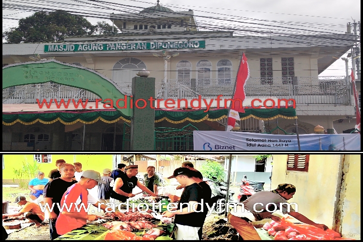 Vanny Bagu : Masjid A.P Diponegoro Airmadidi Sembelih 8 Ekor Sapi Dan 1 Ekor Kambing Untuk…