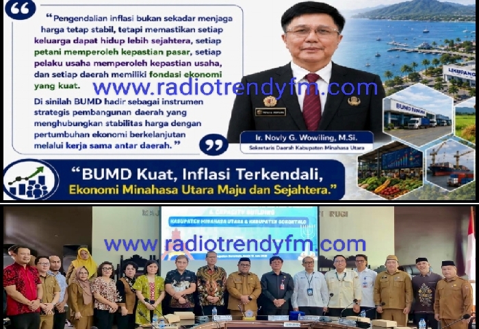 Di Kab. Gorontalo Pemkab Minut Dan Kab. Gorontalo Teken Kerjasama Peran BUMD Dalam Upaya Pengendalian Inflasi