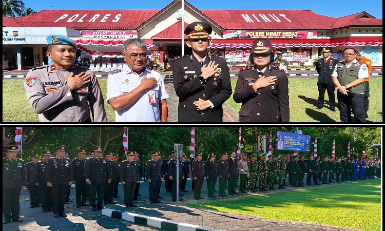 Semagat HUT Bhayangkara Ke- 80 Polres Minut Siap Bertugas Menjaga Kondusifitas Wilayah