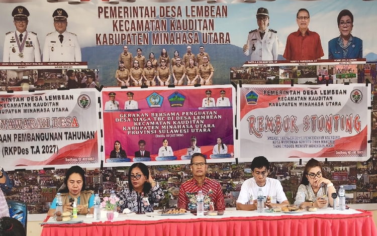Wakili JG – KWL, Asisten ll Pemkab Minut Drs. Robby Parengkuan Gaungkan Penguatan Desa Siaga TBC…