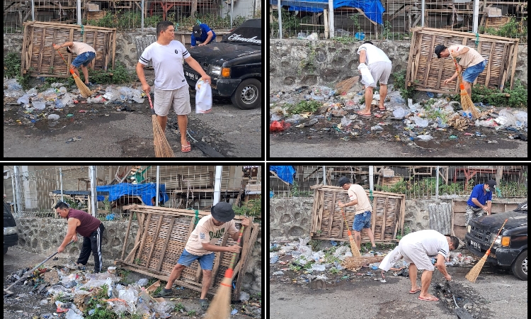 PUD Klabat Jalankan Program “JaGa KaWaL” Kerja Bakti Bersih – Bersih Di Pasar Tradisional Moderen Airmadidi