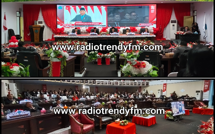 DPRD Bersama Pemda Minut Secara Virtual Mengikuti Rapat Paripurna DPR RI Masa Persidangan I Tahun Sidang…